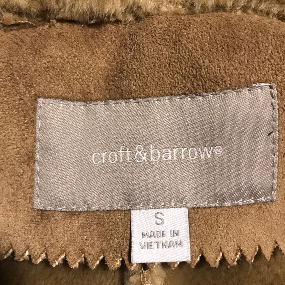 Faux Suede Winter Jacket with Hood - Picture 3 of 8